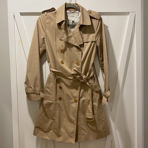 Petite Water-Resistant Classic Trench Coat - Picture 4 of 12